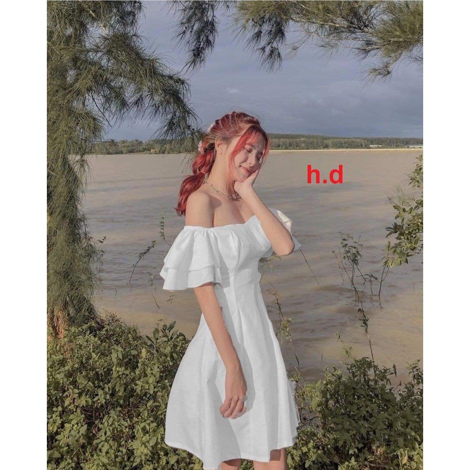 [FREESHIP, MẾN TẶNG QUÀ XINH] [MẪU MỚI HOT] VÁY ĐẦM KHOÁ LƯNG 2 MÀU ĐEN TRẮNG HÀNG 2 LỚP MẶC CAO MẶC TRỄ SIÊU IÊU