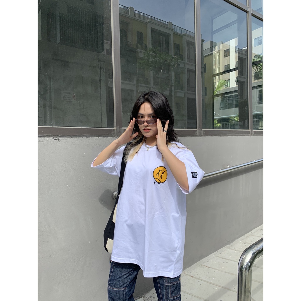 Áo Thun Tay Lỡ Unisex EMOJI 100% Cotton - HADES Brand Chính Hãng | BigBuy360 - bigbuy360.vn