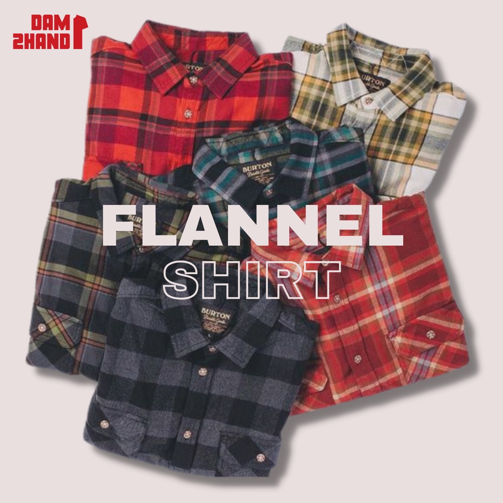 Áo Sơmi Flannel 2Hand Tuyển Chọn Vải Đẹp - Kéo Hình Lựa Mẫu