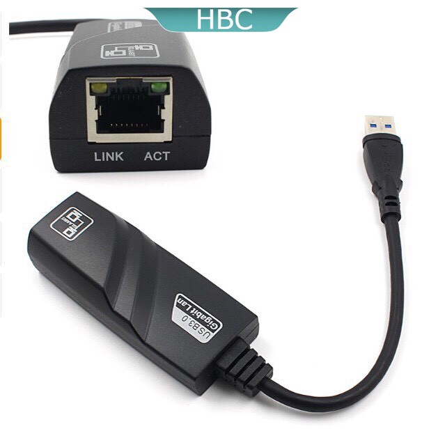 Cáp Chuyển USB 3.0 To Lan 10/100/1000 Mbps Gigabit - USB Sang Lan 3.0