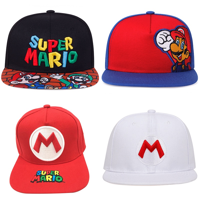 Nón Lưỡi Trai Thêu Hình Mario Hoạt Hình Có Thể Điều Chỉnh Cho Người Lớn