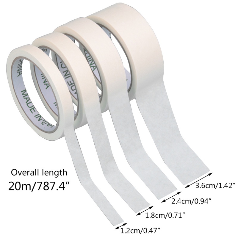 Băng keo sơn rộng 4 loại 0.47''/0.71''/0.94''/1.42''