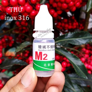 Bộ kít thử inox 316 M2 phân biệt inox 316 test inox 316 dung dịch thử Molypden M2