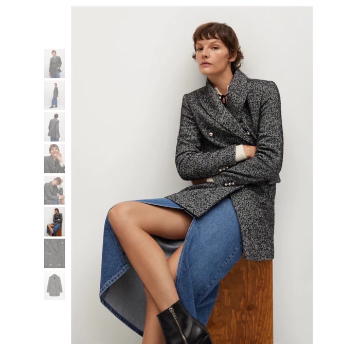 Áo khoác dạ Mango S-  authentic