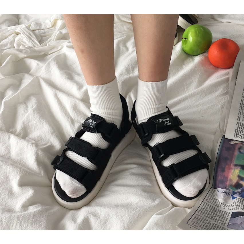 DÉP SANDAL FITTING BA QUAI ĐẾ ĐI ÊM CHÂN  ĐỦ SIZE NAM NỮ ẢNH THẬT