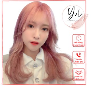 Lens cận ANN365 1 ngày  màu nâu hồng trà đeo êm 8 tiếng , kính áp tròng cận loạn thị nội địa Hàn|YULII LENS