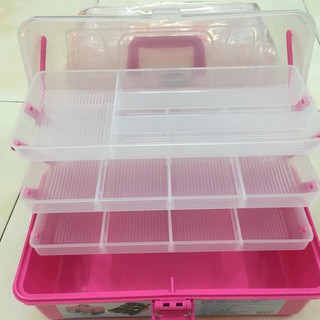 cốp nhựa dùng cho mi & nails 3 tầng ( FREESHIP )