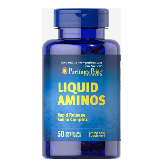 Viên uống kích thích ăn ngon, hõ trợ tăng cơ, tăng cân (chứa L-Lysine, L-Arginine, L-Cysteine...)  Liquid Aminos 50 viên