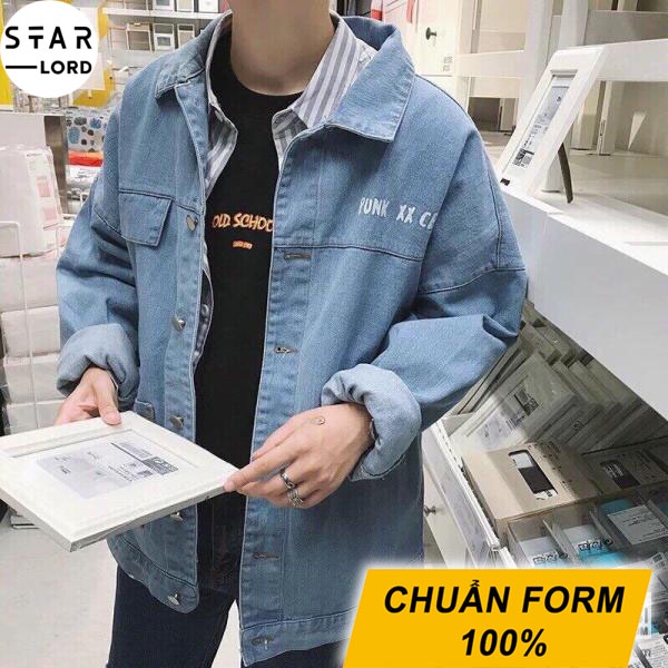 [Mã BMBAU50 giảm 50K đơn 150K] Áo khoác jean nam nữ in hình cá tính unisex SL294 STARLORD
