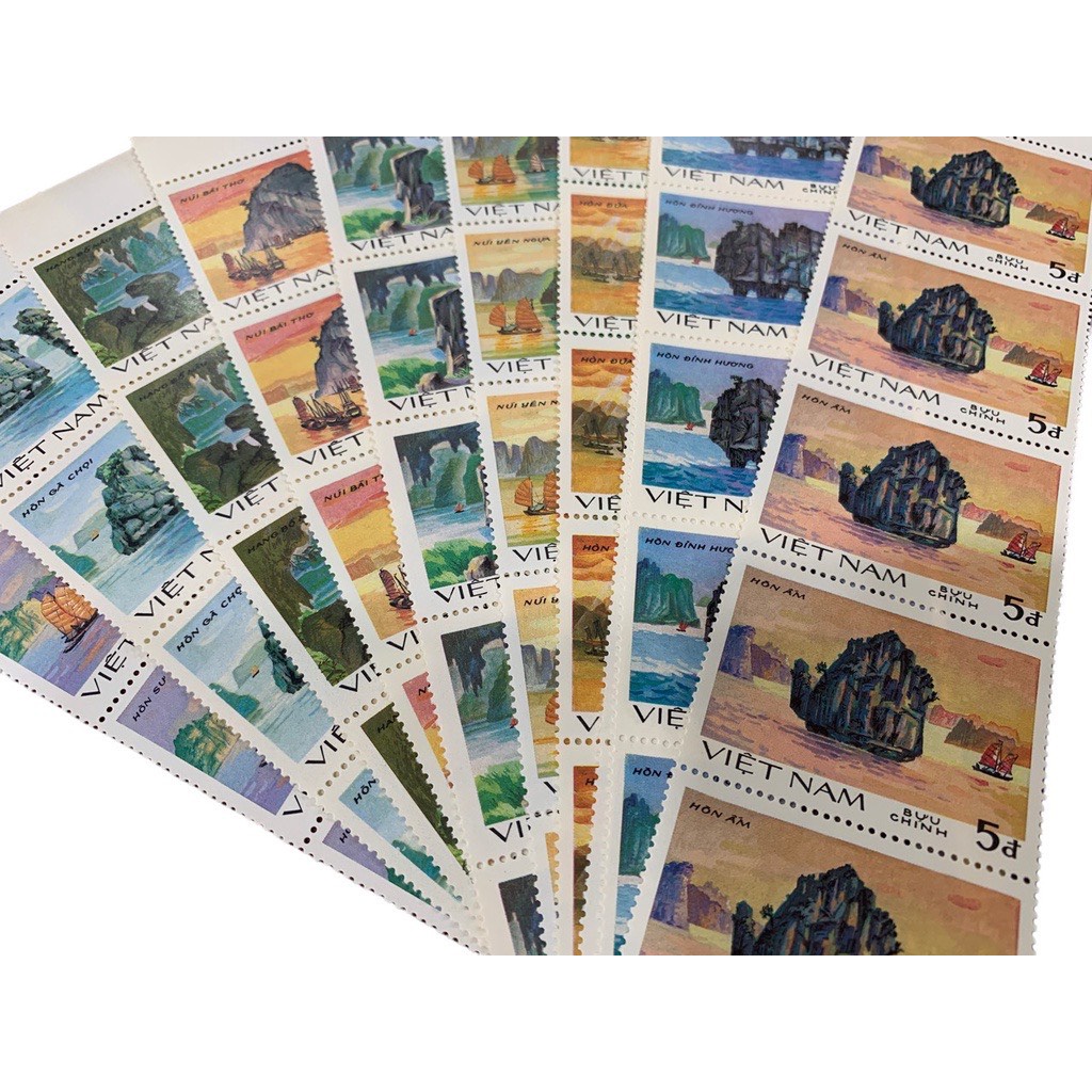 Bộ tem phong cảnh Vịnh Hạ Long 8 con năm 1984 sưu tầm