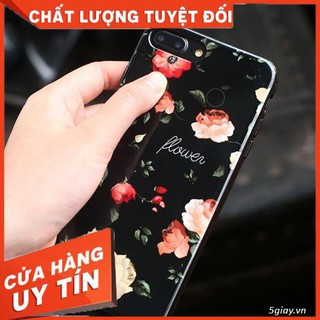 Ốp hoa hồng đen 3D flower các dòng iphone samsung oppo