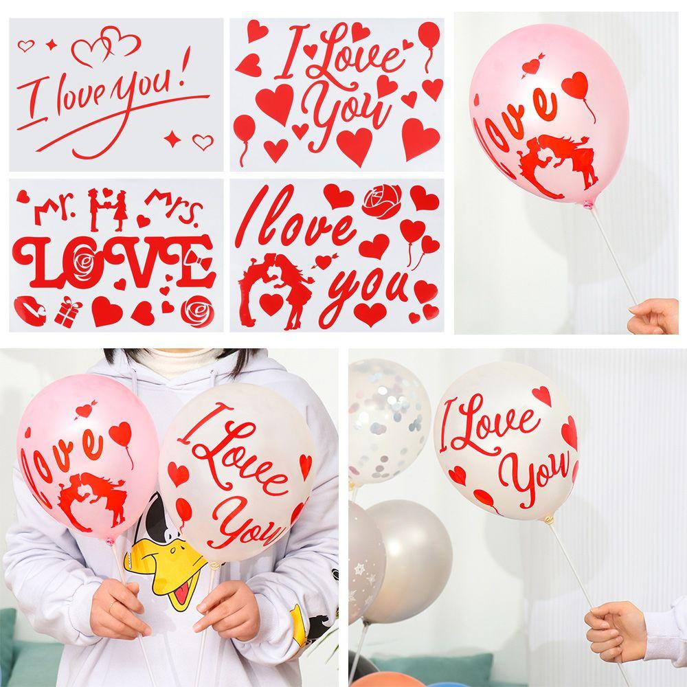 .Bong Bóng Trong Suốt In Chữ I Love You Dùng Để Trang Trí Tiệc Cưới
