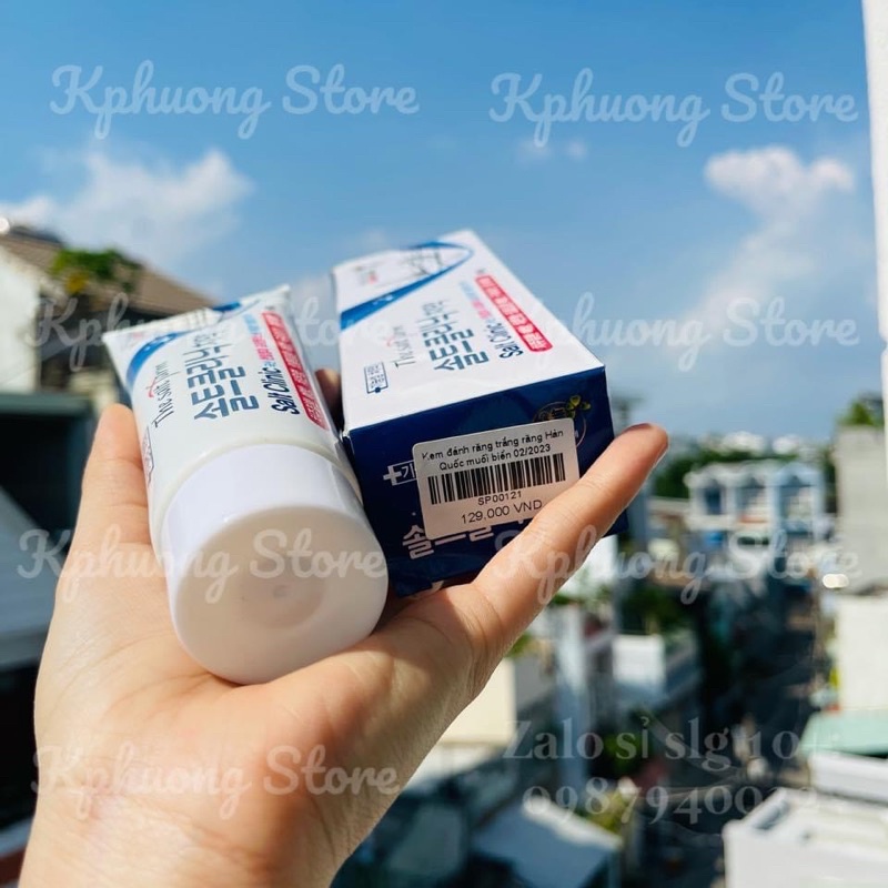 Kem Đánh Trắng  Răng Muối Hồng Salt Clinic 180g Hàn Quốc