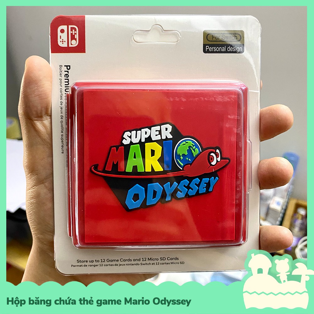 [Sẵn VN - NowShip] Phụ Kiện Hộp Băng Game Nintendo Switch NS, Nintendo Switch Lite Mario Odyssey