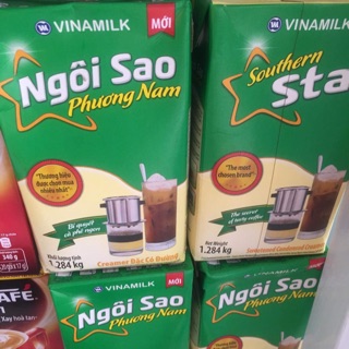 COMBO 4Sữa Đặc Ngôi Sao Phương Nam hộp giấy Xanh Lá 1284g