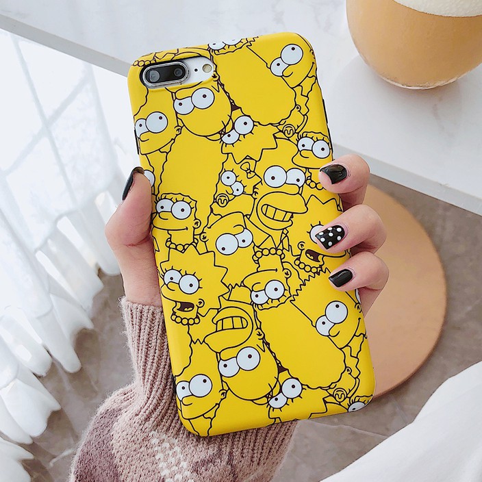 Ốp lưng iphone Gia đình Simpson TPU trơn dẻo mềm 6/6plus/6s/6splus/7/7plus/8/8plus/x/xs/11/12/pro/max/plus/promax