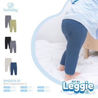 [CHÍNH HÃNG] Set 2 quần legging trẻ em Bu