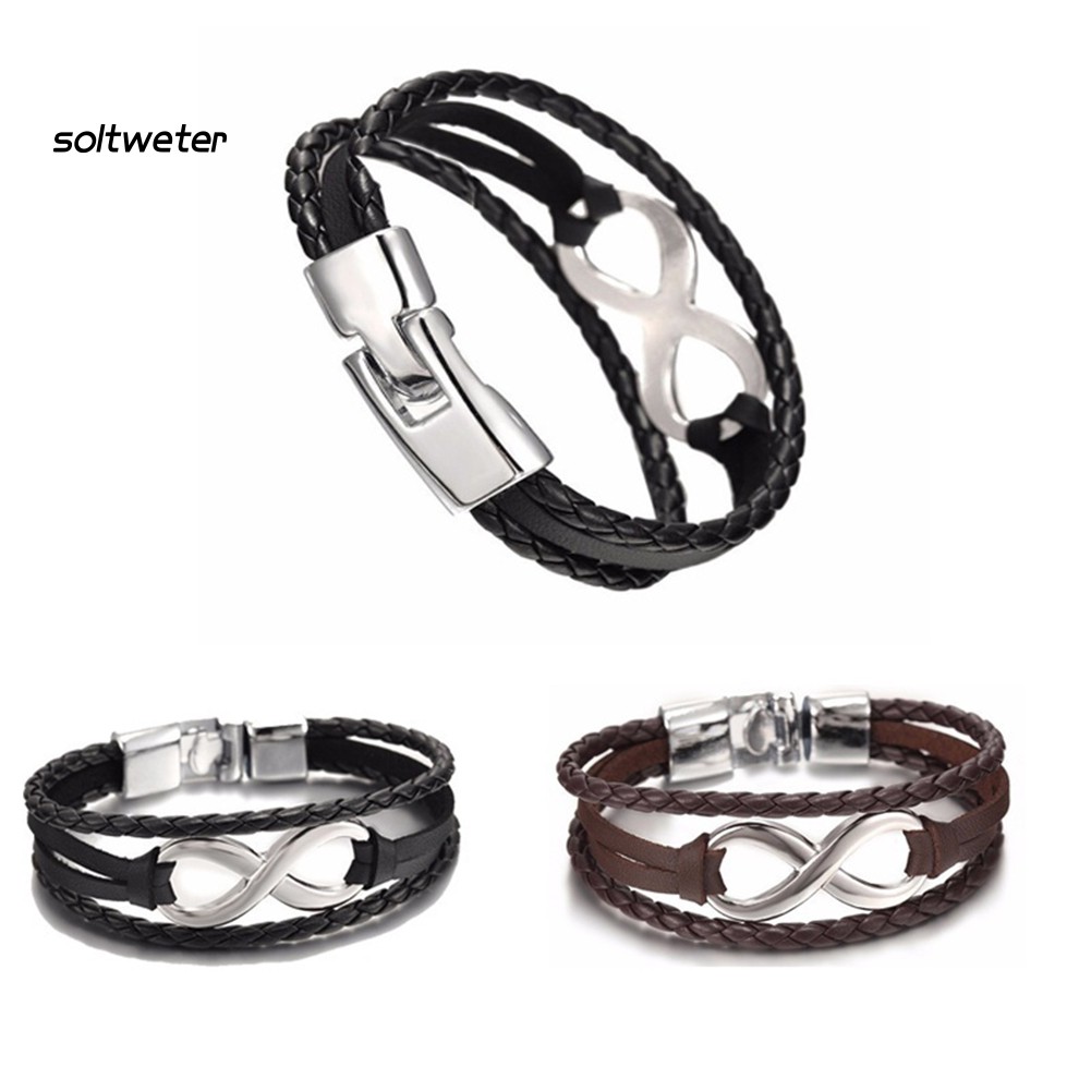 Vòng Đeo Tay Giả Da Nhiều Lớp Thời Trang Cá Tính Dành Cho Nữ