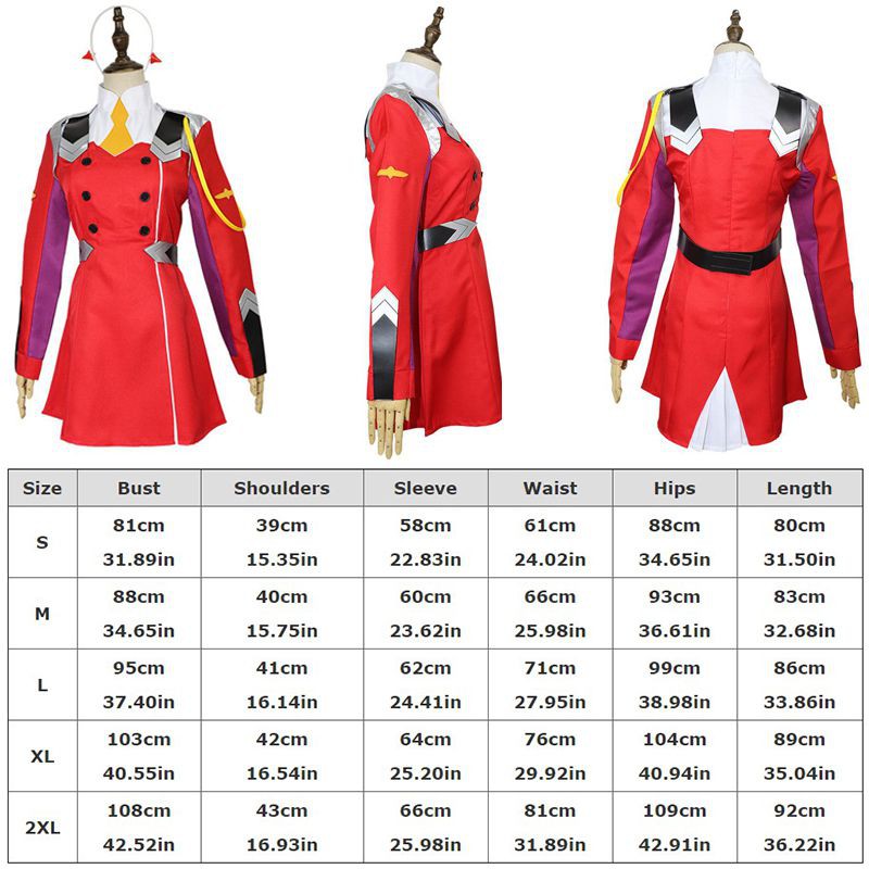 Trang Phục Hóa Trang Nhân Vật Hoạt Hình Darling in Franxx 02 Zero Two