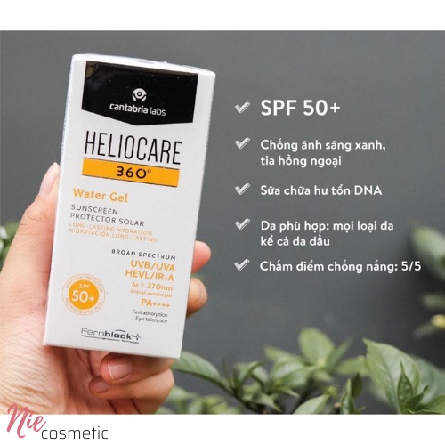 Kem Chống Nắng Bảo Vệ Da Chống Lão Hóa Heliocare Water Gel SPF50 50