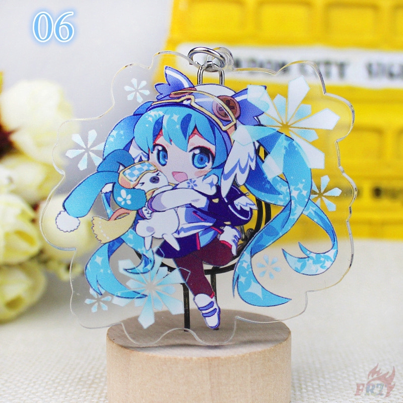 ❀ Hatsune Miku Móc khóa ❀ Snow Sakura VOCALOID Figures KeyRing Pendant Gifts - 6 Styles
