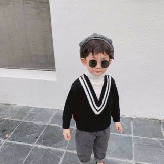 Áo len cổ V( ảnh thật nha)