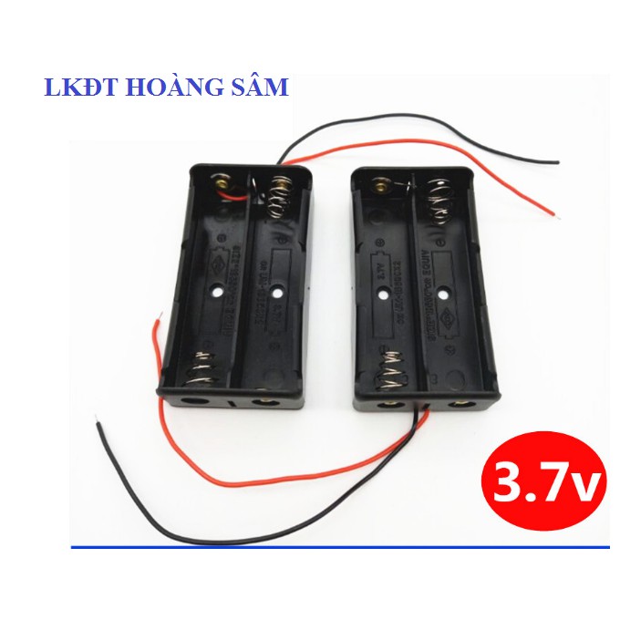 Đế pin khay đựng pin số 5-AA, số 7-AAA, 18650 mắc nối tiếp 1pin-4pin có dây nối