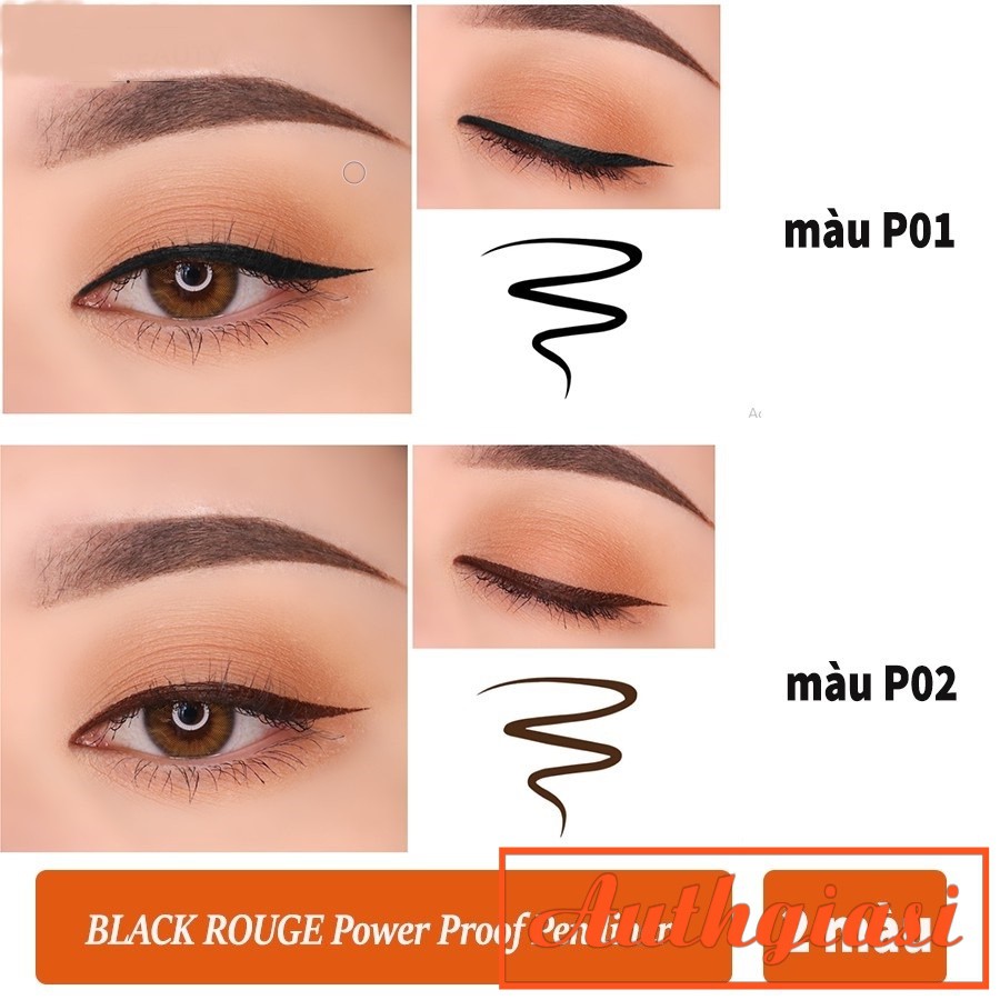 [Mã COS1901 hoàn 8% xu đơn 250K] Kẻ mắt dạ Black Rouge Power Proof Pen Liner không lem siêu chống nước | BigBuy360 - bigbuy360.vn