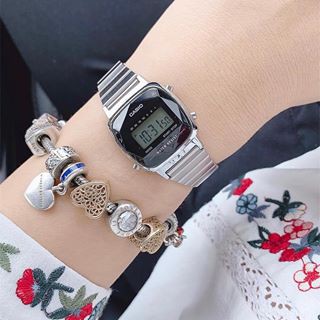 Đồng hồ nữ dây kim loại chính hãng casio LA670WAD-1DF