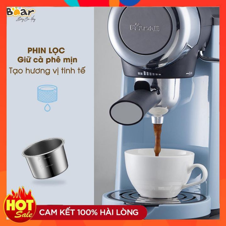 Máy Pha Cafe Espresso Bear CF-B02V1, Cafe, Espresso, Đánh Bọt Sữa, Cappuccino, Bản Quốc Tế Bảo Hành 18 Tháng