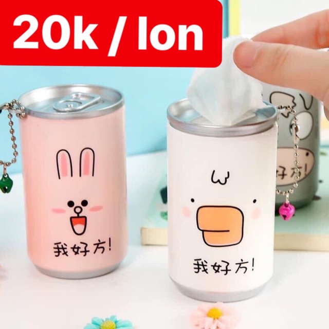 KHĂN GIẤY LON ( khăn giấy ướt ) lẻ #20k / lon