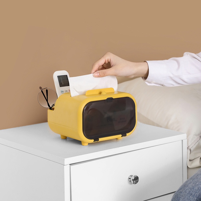 Hộp đựng khăn giấy để bàn đa năng thiết kế sáng tạo tiện lợi