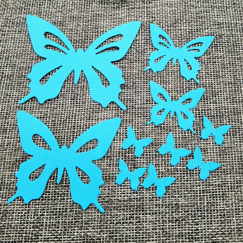 Khuôn cắt giấy làm từ kim loại hình bươm bướm trang trí Scrapbook