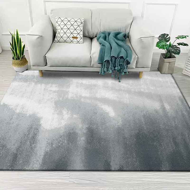 Thảm Lót Sàn Phòng Khách / Ngủ Màu Đen / Xám Gradient Kích Thước Lớn Phong Cách Tối Giản