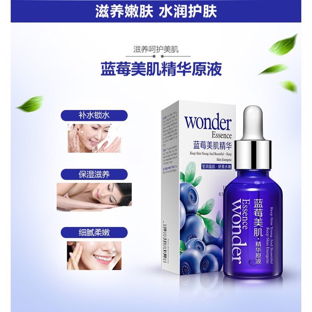 Serum Essence Wonder Việt Quất Kiềm Dầu- Dưỡng ẩm làm Sáng Da