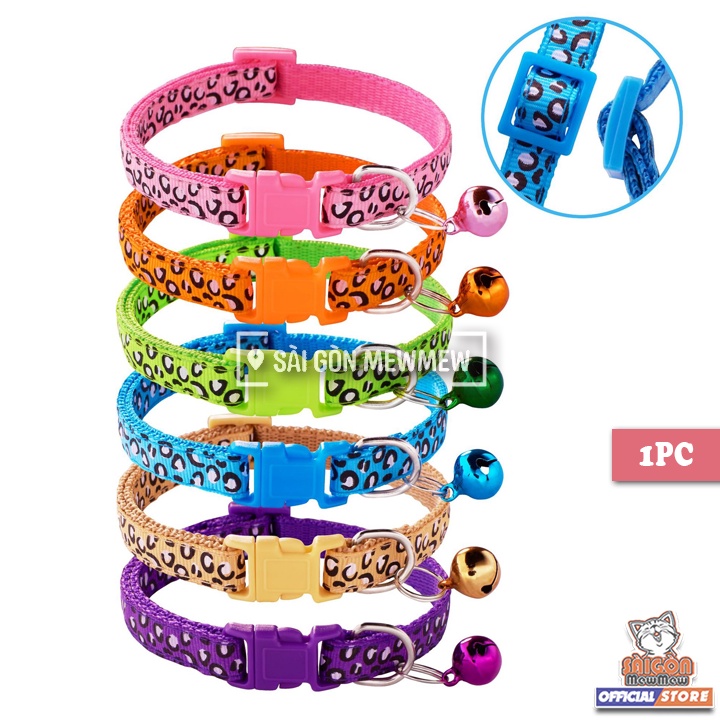 Vòng cổ hình DA BEO 1CM cho thú cưng