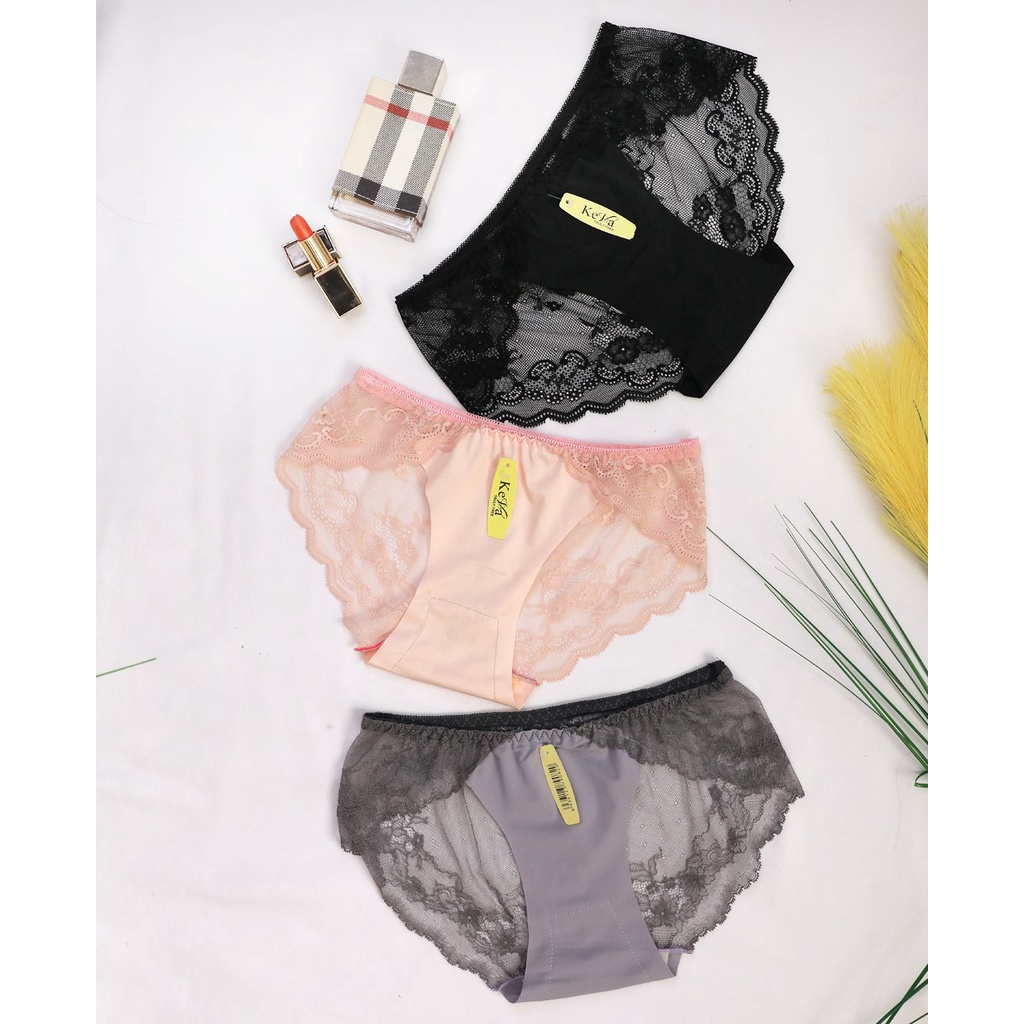 set 3 quần lót ren gợi cảm từ 40kg đến 60kg(GIAO NGÃU NHIÊN)