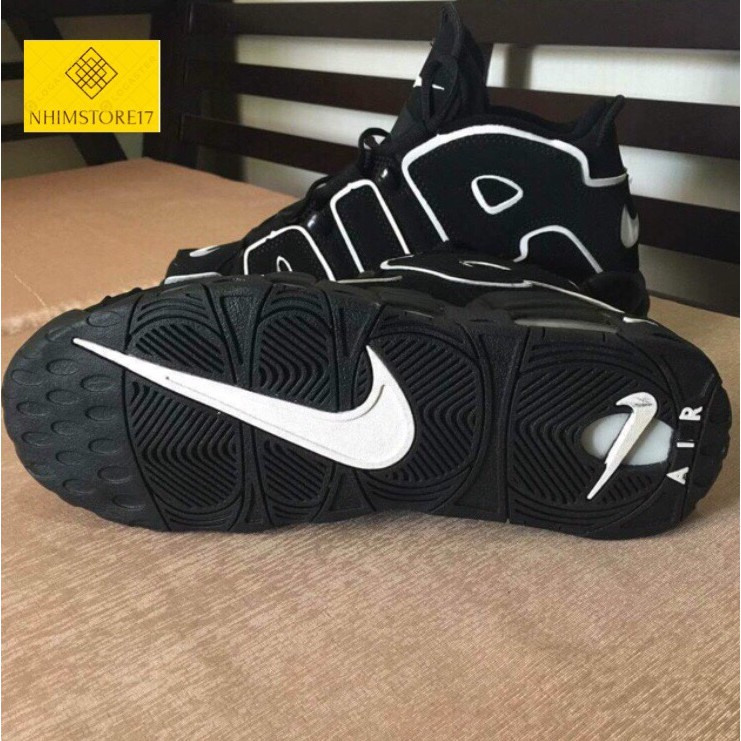 (Full Box) Giày NIKE AIR MORE UPTEMPO Đen