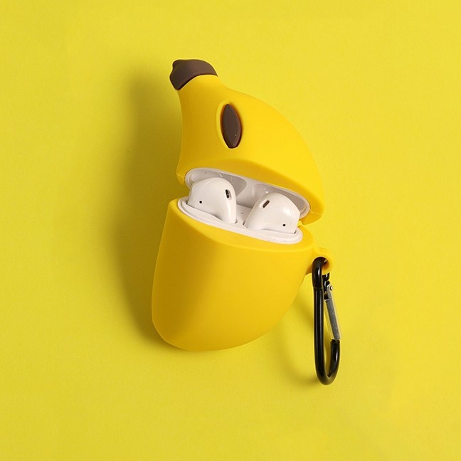 Case AirPods 1/2 Vỏ bọc tại nghe AirPods 1/2 hình quả chuối - Mario Shop