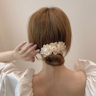 Kẹp Tóc Hình Hoa Màu Hồng Tím
