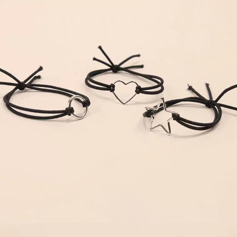 Dây buộc tóc SOLANO chun buộc tóc nhiều màu phong cách Hàn Quốc họa tiết sao xinh xắn FAH-001331