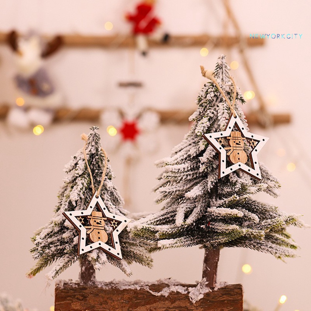 Set 2 Ngôi Sao Năm Cánh Trang Trí Cây Thông Giáng Sinh