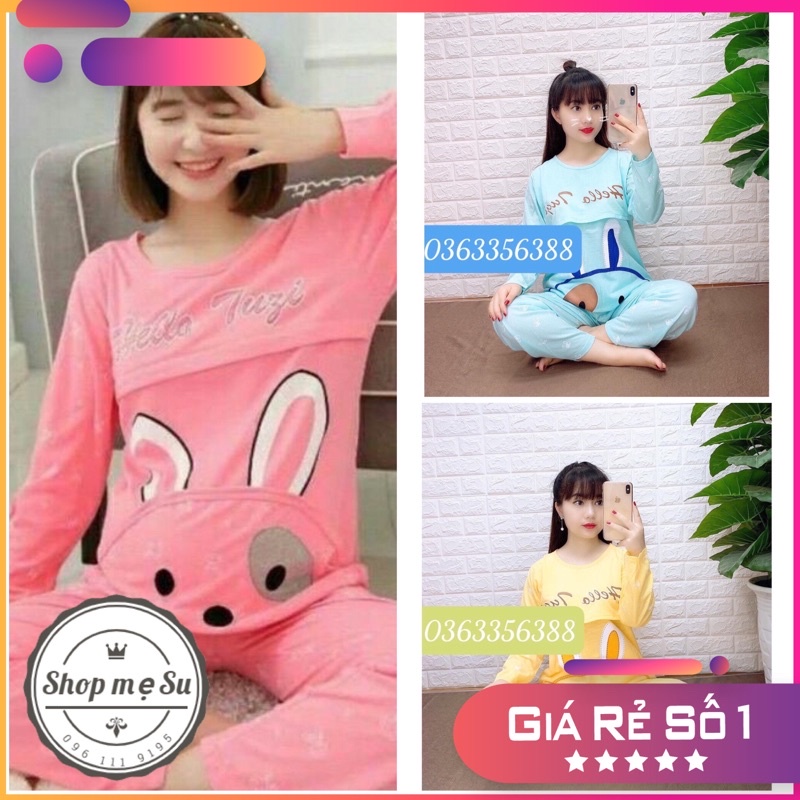 Bộ Đồ Bầu Trước Và Sau Sinh , Vén Áo lên Dễ Dàng Cho Bé Bú