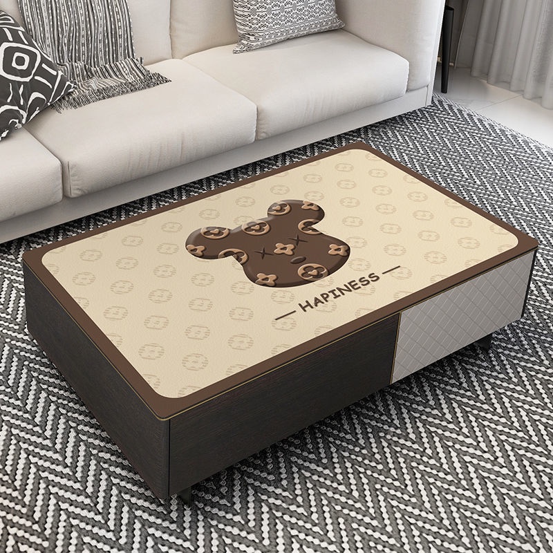 Khăn trải bàn hình chữ nhật bằng da chống thấm nước và chống bám dầu tiện dụng