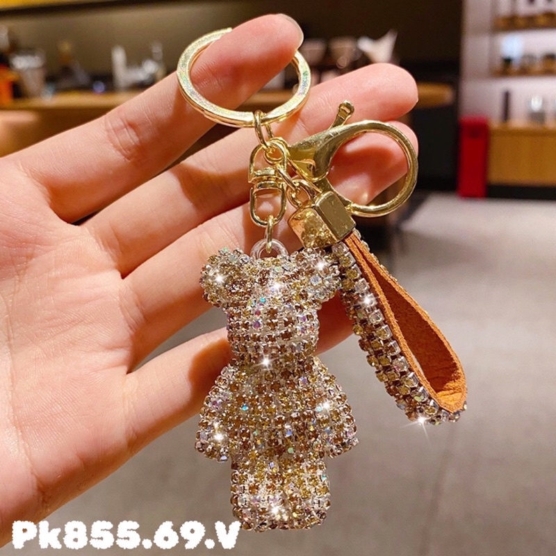 Móc khóa Bearbrick Gấu đính đá thời thượng