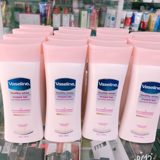 Sữa dưỡng thể làm trắng da Vaseline Healthy White Instant Fair 200ml