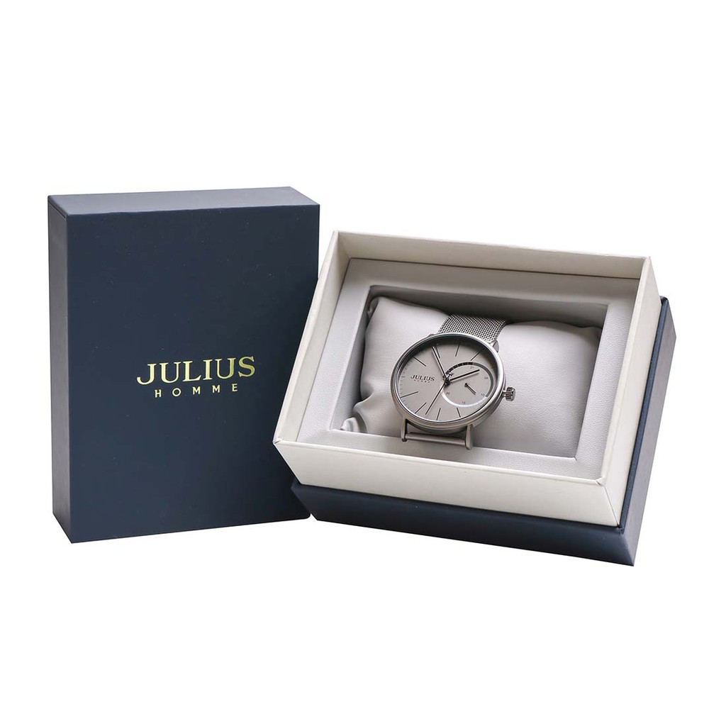 Đồng hồ nam JAH-119B Julius home Hàn Quốc dây thép (xám)
