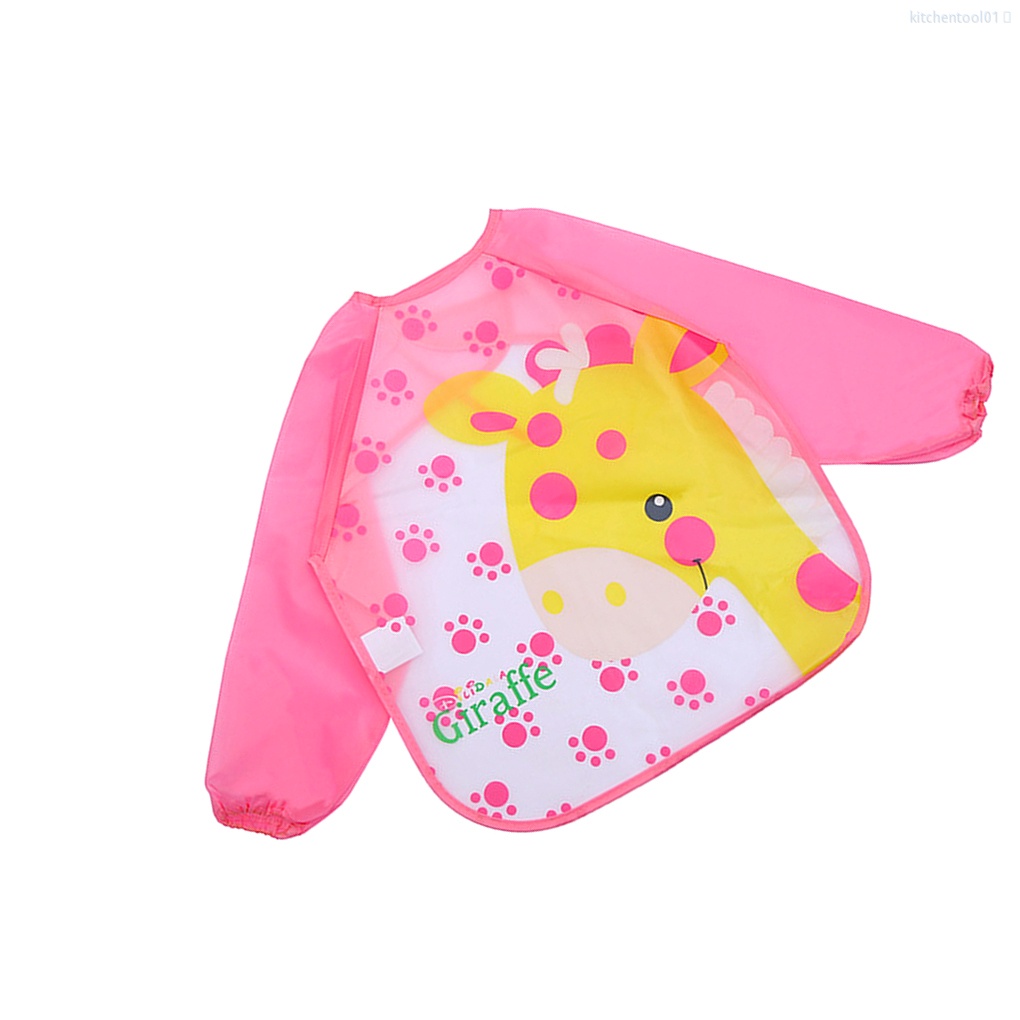 Tạp dề tay dài bằng EVA chống thấm nước tiện dụng cho bé tập vẽ