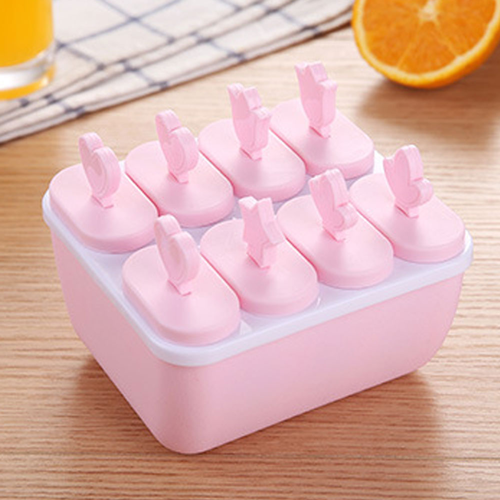 Khuôn Làm Kem 8 Ngăn Tiện Lợi