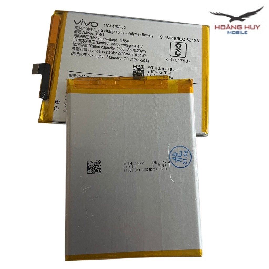Pin Vivo Y55 / Y55S B-B1 Dung Lượng 2750mAh Hàng Zin Nhập Khẩu Bảo Hành 6 Tháng 1 Đổi 1
